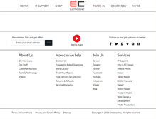 Tablet Screenshot of electroclinic.co.uk
